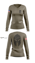 Race Women's Long Sleeve V-neck Shirt - 13