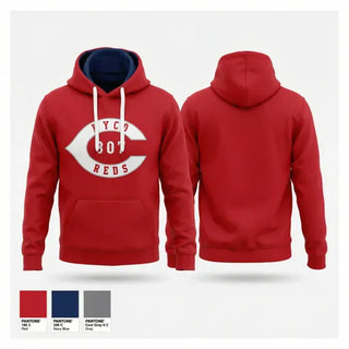 Hoodie, WYCO 307 Reds, Baseball, Teamtime, Team time, sublimation, custom sports apparel, team uniforms, spirit wear, spiritwear, sports uniforms, custom shirts, team store, custom team store, fundraiser sports, apparel fundraiser