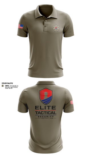 Short Sleeve Performance Polo, Elite Tactical Security, Police, Teamtime, Team time, sublimation, custom sports apparel, team uniforms, spirit wear, spiritwear, sports uniforms, custom shirts, team store, custom team store, fundraiser sports, apparel fundraiser