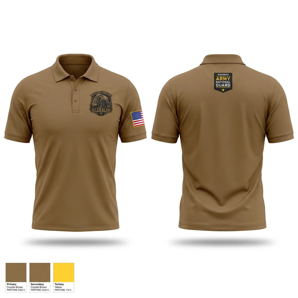 Short Sleeve Performance Polo, RSP Wolverines, National Guard, Teamtime, Team time, sublimation, custom sports apparel, team uniforms, spirit wear, spiritwear, sports uniforms, custom shirts, team store, custom team store, fundraiser sports, apparel fundraiser