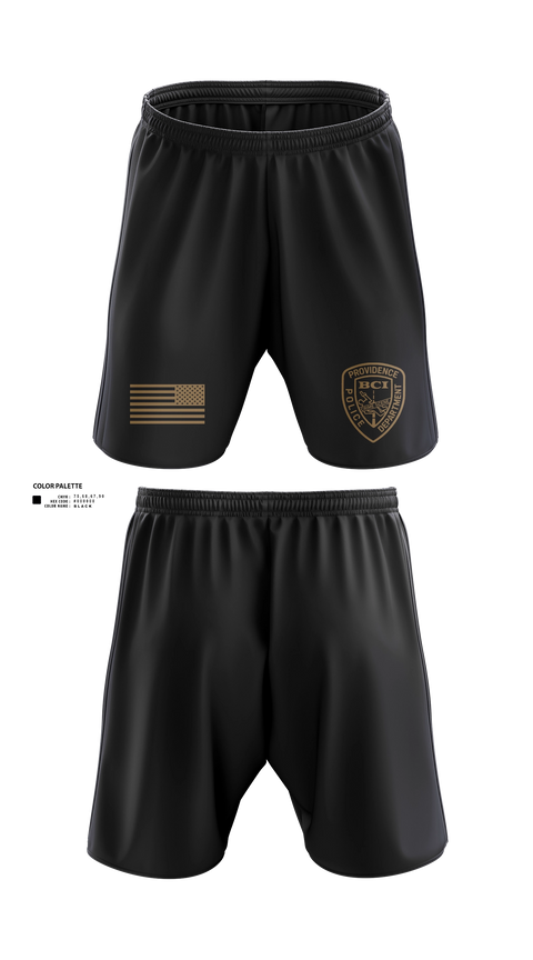 Athletic Shorts With Pockets, Providence Police BCI, Police, Teamtime, Team time, sublimation, custom sports apparel, team uniforms, spirit wear, spiritwear, sports uniforms, custom shirts, team store, custom team store, fundraiser sports, apparel fundraiser