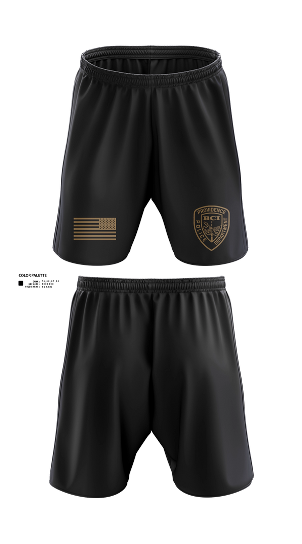 Athletic Shorts With Pockets, Providence Police BCI, Police, Teamtime, Team time, sublimation, custom sports apparel, team uniforms, spirit wear, spiritwear, sports uniforms, custom shirts, team store, custom team store, fundraiser sports, apparel fundraiser