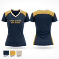 Rising Aviation High School 21318537 Women's Short Sleeve V-neck Shirt - 1