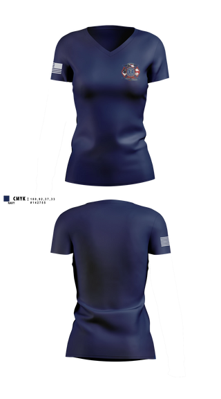 Womens Short Sleeve Vneck Shirt, Pleasant Hill Fire District, Fire Department, Teamtime, Team time, sublimation, custom sports apparel, team uniforms, spirit wear, spiritwear, sports uniforms, custom shirts, team store, custom team store, fundraiser sports, apparel fundraiser