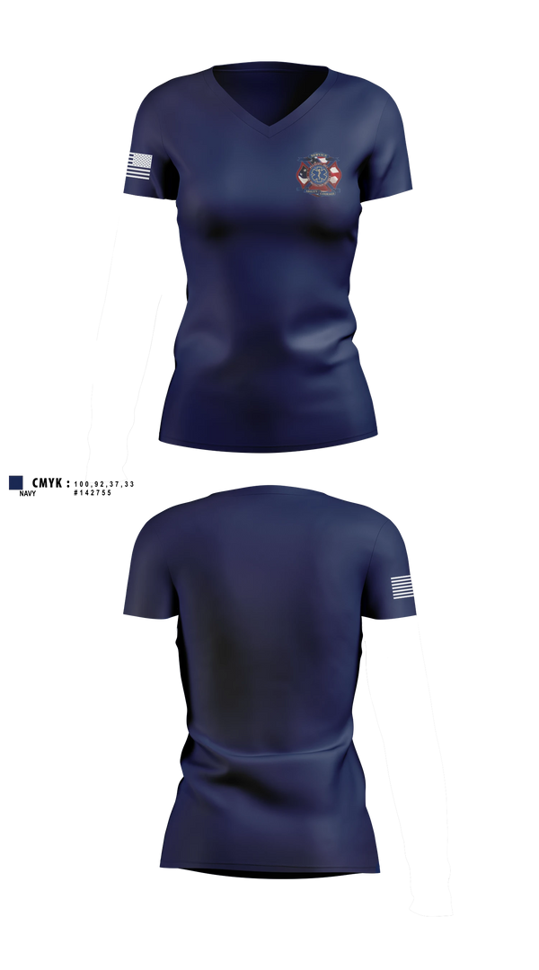 Womens Short Sleeve Vneck Shirt, Pleasant Hill Fire District, Fire Department, Teamtime, Team time, sublimation, custom sports apparel, team uniforms, spirit wear, spiritwear, sports uniforms, custom shirts, team store, custom team store, fundraiser sports, apparel fundraiser