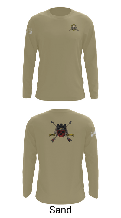 HHC 1ST BN 65TH INF REG 37027078 Long Sleeve Performance Shirt 86