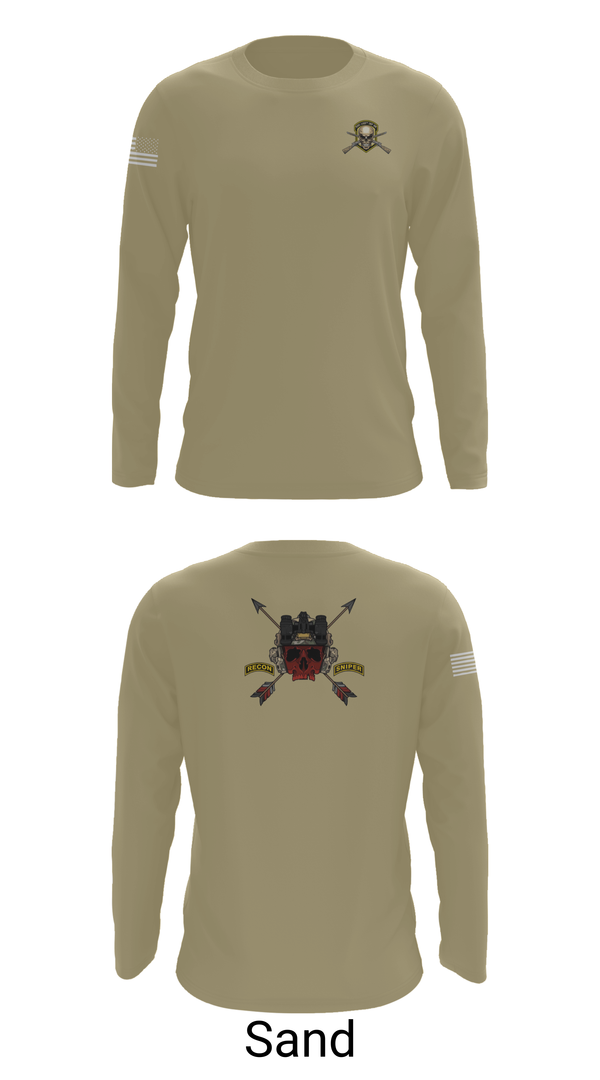 Long Sleeve Performance Shirt, HHC 1ST BN 65TH INF REG, , Teamtime, Team time, sublimation, custom sports apparel, team uniforms, spirit wear, spiritwear, sports uniforms, custom shirts, team store, custom team store, fundraiser sports, apparel fundraiser