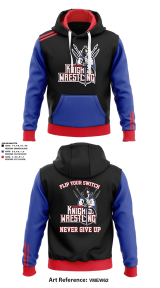 Hoodie, Lawrence County Knights, Wrestling, Teamtime, Team time, sublimation, custom sports apparel, team uniforms, spirit wear, spiritwear, sports uniforms, custom shirts, team store, custom team store, fundraiser sports, apparel fundraiser