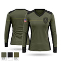 BUCKEYE SWAT Women's Long Sleeve V-neck Shirt - 1
