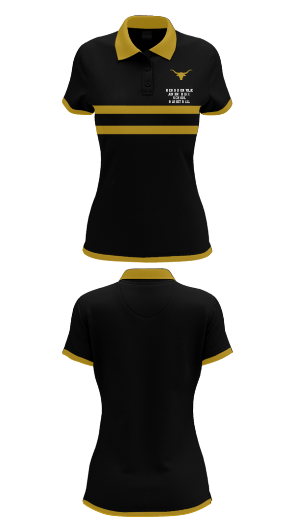 Short Sleeve Performance Polo, Hebbronville Junior High School Basketball, Women's Basketball, Teamtime, Team time, sublimation, custom sports apparel, team uniforms, spirit wear, spiritwear, sports uniforms, custom shirts, team store, custom team store, fundraiser sports, apparel fundraiser