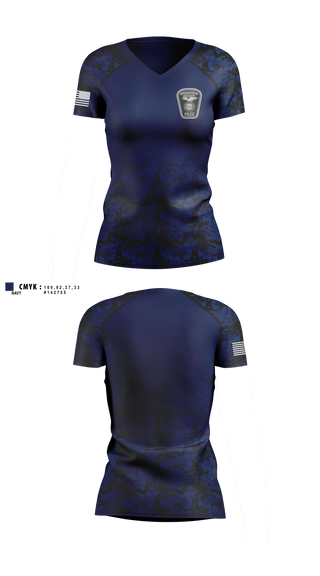 Womens Short Sleeve Vneck Shirt, Broadview Heights Police, Police, Teamtime, Team time, sublimation, custom sports apparel, team uniforms, spirit wear, spiritwear, sports uniforms, custom shirts, team store, custom team store, fundraiser sports, apparel fundraiser