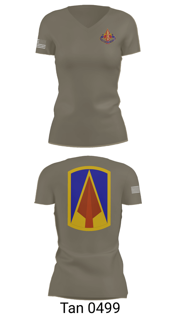 Womens Short Sleeve Vneck Shirt, 177th AR BDE, , Teamtime, Team time, sublimation, custom sports apparel, team uniforms, spirit wear, spiritwear, sports uniforms, custom shirts, team store, custom team store, fundraiser sports, apparel fundraiser