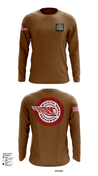 Long Sleeve Performance Shirt, Wichita North Redhawks NG, , Teamtime, Team time, sublimation, custom sports apparel, team uniforms, spirit wear, spiritwear, sports uniforms, custom shirts, team store, custom team store, fundraiser sports, apparel fundraiser