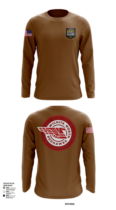 Wichita North Redhawks NG 83064196 Long Sleeve Performance Shirt 101
