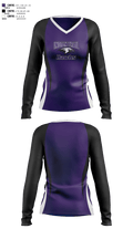 Hawks 90435332 Women's Long Sleeve V-neck Shirt - 1