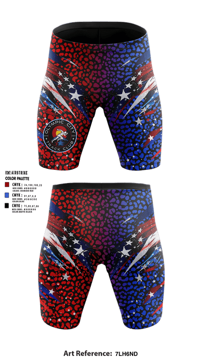 Olympic City Track Club 78162877 Men's Compression Shorts - 2