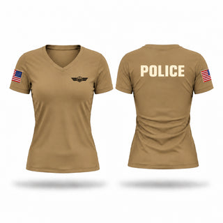 Womens Short Sleeve Vneck Shirt, Army Unit, Army, Teamtime, Team time, sublimation, custom sports apparel, team uniforms, spirit wear, spiritwear, sports uniforms, custom shirts, team store, custom team store, fundraiser sports, apparel fundraiser