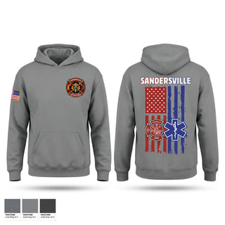 Hoodie, Sandersville fire and rescue, Fire Department, Teamtime, Team time, sublimation, custom sports apparel, team uniforms, spirit wear, spiritwear, sports uniforms, custom shirts, team store, custom team store, fundraiser sports, apparel fundraiser