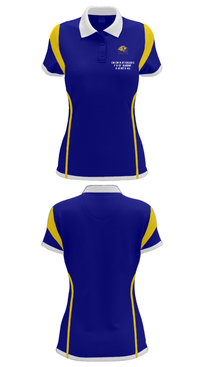 Cincinnati College Prep Academy Basketball 55779648 Women's Short Sleeve Performance Polo  - 27