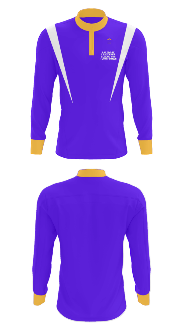 Quarter Zip Jacket, Baltimore Leadership School For Young Women, Spirit Store, Teamtime, Team time, sublimation, custom sports apparel, team uniforms, spirit wear, spiritwear, sports uniforms, custom shirts, team store, custom team store, fundraiser sports, apparel fundraiser