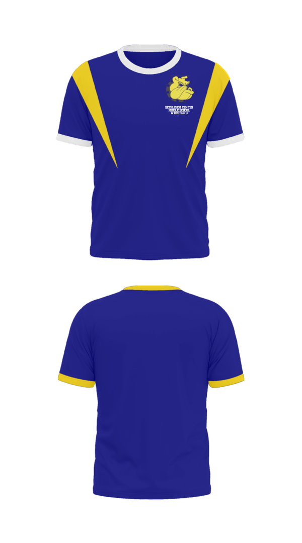Short Sleeve Performance Shirt, Bethlehem-Center Middle School Wrestling, Wrestling, Teamtime, Team time, sublimation, custom sports apparel, team uniforms, spirit wear, spiritwear, sports uniforms, custom shirts, team store, custom team store, fundraiser sports, apparel fundraiser