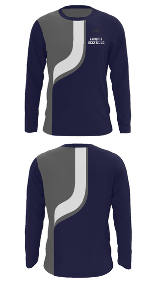 Long Sleeve Performance Shirt, Vazquez Decks LLC, , Teamtime, Team time, sublimation, custom sports apparel, team uniforms, spirit wear, spiritwear, sports uniforms, custom shirts, team store, custom team store, fundraiser sports, apparel fundraiser