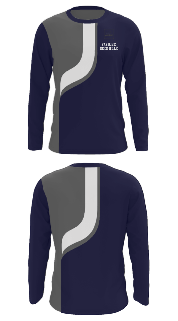 Long Sleeve Performance Shirt, Vazquez Decks LLC, , Teamtime, Team time, sublimation, custom sports apparel, team uniforms, spirit wear, spiritwear, sports uniforms, custom shirts, team store, custom team store, fundraiser sports, apparel fundraiser