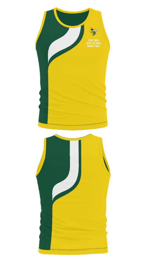 Tank Top, Hastings High School Basketball, Men's Basketball, Teamtime, Team time, sublimation, custom sports apparel, team uniforms, spirit wear, spiritwear, sports uniforms, custom shirts, team store, custom team store, fundraiser sports, apparel fundraiser
