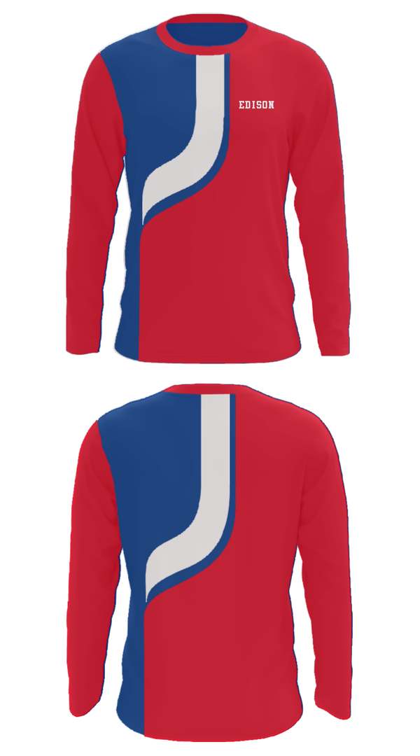 Long Sleeve Performance Shirt, EDISON, Wrestling, Teamtime, Team time, sublimation, custom sports apparel, team uniforms, spirit wear, spiritwear, sports uniforms, custom shirts, team store, custom team store, fundraiser sports, apparel fundraiser