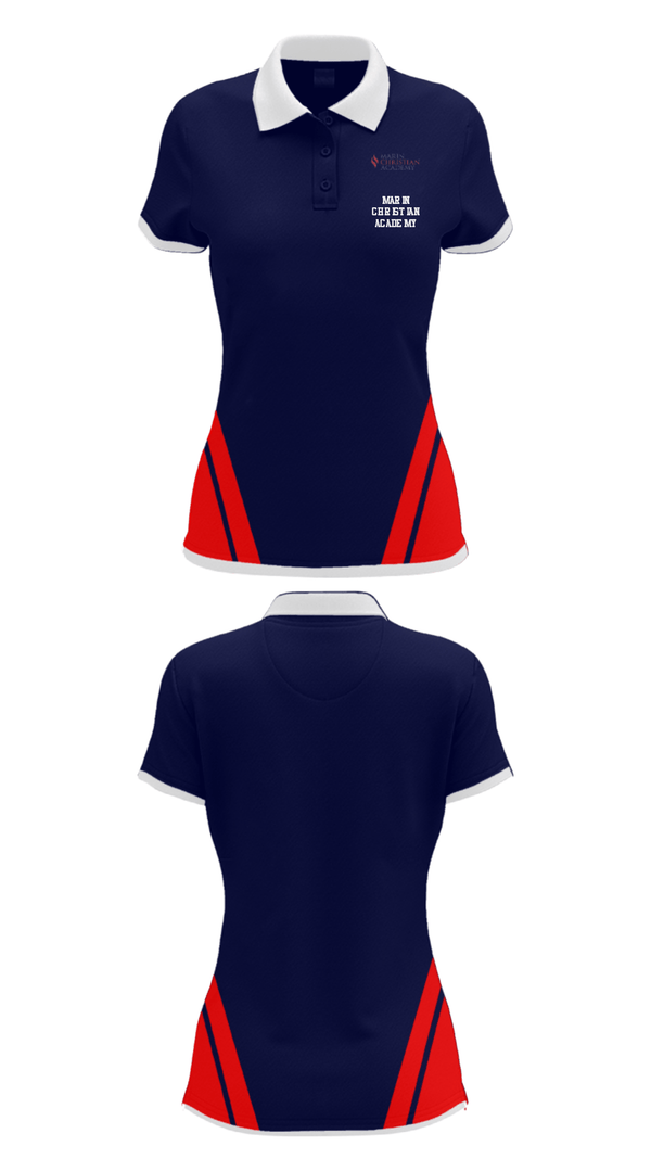 Women's Short Sleeve Performance Polo, Marin Christian Academy, Spirit Store, Teamtime, Team time, sublimation, custom sports apparel, team uniforms, spirit wear, spiritwear, sports uniforms, custom shirts, team store, custom team store, fundraiser sports, apparel fundraiser