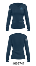 Baltimore Junior Academy 53416975 Women's Long Sleeve V-neck Shirt - 20