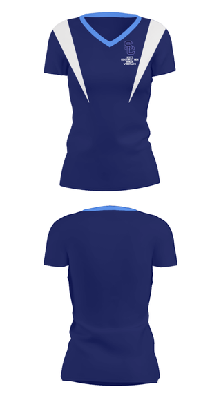 Women's Short Sleeve Vneck Shirt, Scott Community High School Wrestling, Wrestling, Teamtime, Team time, sublimation, custom sports apparel, team uniforms, spirit wear, spiritwear, sports uniforms, custom shirts, team store, custom team store, fundraiser sports, apparel fundraiser