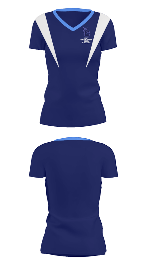 Women's Short Sleeve Vneck Shirt, Scott Community High School Wrestling, Wrestling, Teamtime, Team time, sublimation, custom sports apparel, team uniforms, spirit wear, spiritwear, sports uniforms, custom shirts, team store, custom team store, fundraiser sports, apparel fundraiser