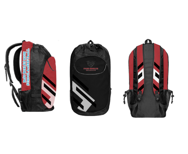 Gear Bag, Paso Robles High School Basketball, Men's Basketball, Teamtime, Team time, sublimation, custom sports apparel, team uniforms, spirit wear, spiritwear, sports uniforms, custom shirts, team store, custom team store, fundraiser sports, apparel fundraiser