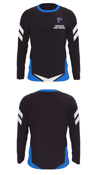 Long Sleeve Performance Shirt, Freeman High School, Spirit Store, Teamtime, Team time, sublimation, custom sports apparel, team uniforms, spirit wear, spiritwear, sports uniforms, custom shirts, team store, custom team store, fundraiser sports, apparel fundraiser