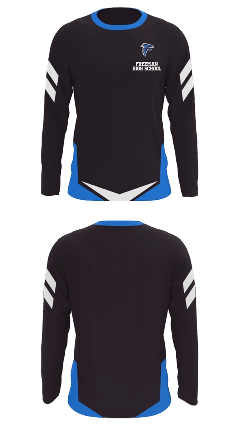 Long Sleeve Performance Shirt, Freeman High School, Spirit Store, Teamtime, Team time, sublimation, custom sports apparel, team uniforms, spirit wear, spiritwear, sports uniforms, custom shirts, team store, custom team store, fundraiser sports, apparel fundraiser