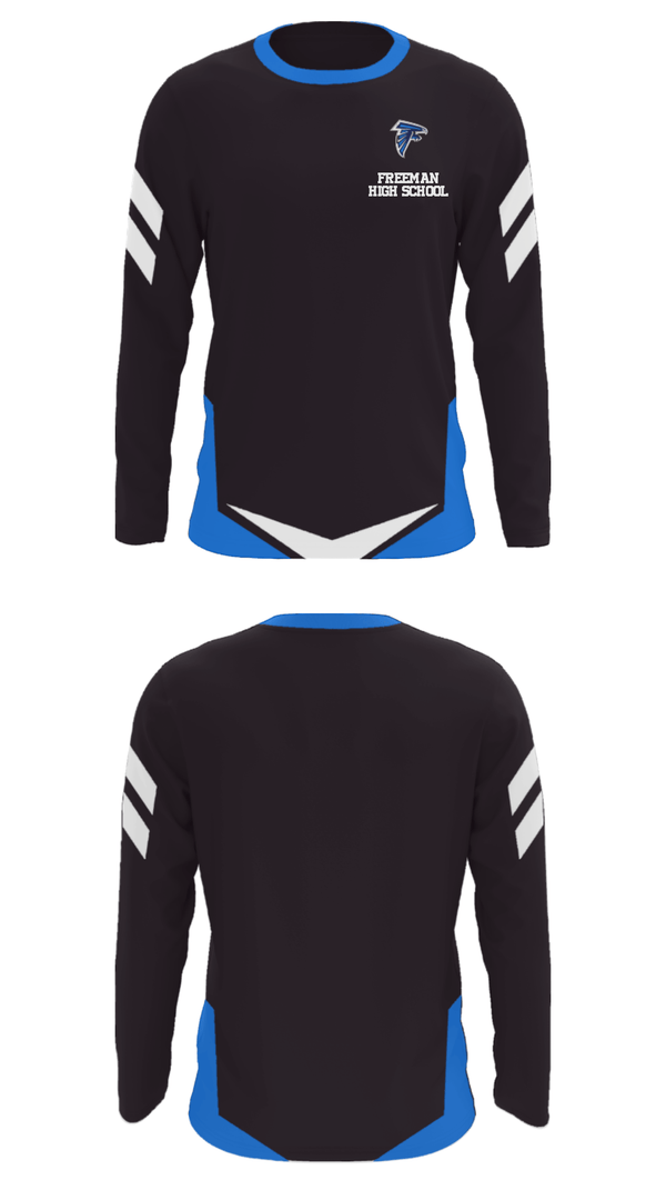 Long Sleeve Performance Shirt, Freeman High School, Spirit Store, Teamtime, Team time, sublimation, custom sports apparel, team uniforms, spirit wear, spiritwear, sports uniforms, custom shirts, team store, custom team store, fundraiser sports, apparel fundraiser