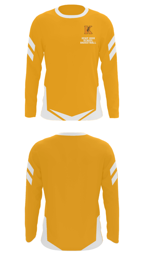 Long Sleeve Performance Shirt, Kemp High School Basketball, Women's Basketball, Teamtime, Team time, sublimation, custom sports apparel, team uniforms, spirit wear, spiritwear, sports uniforms, custom shirts, team store, custom team store, fundraiser sports, apparel fundraiser