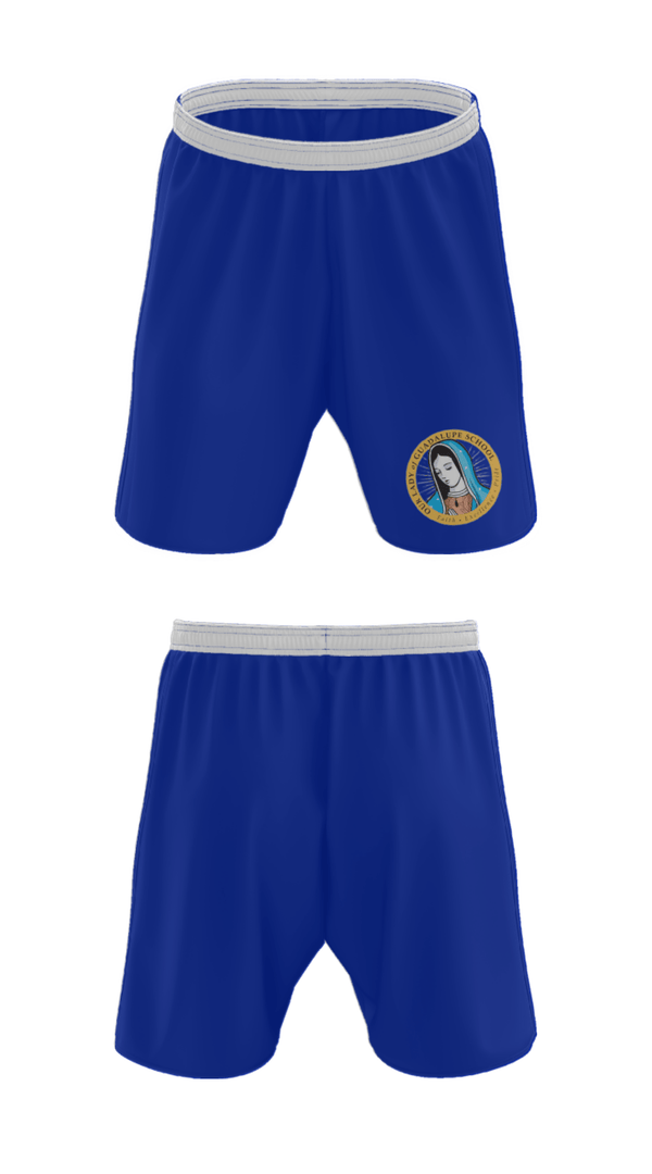 Athletic Shorts With Pockets, Our Lady Of Guadalupe School, Spirit Store, Teamtime, Team time, sublimation, custom sports apparel, team uniforms, spirit wear, spiritwear, sports uniforms, custom shirts, team store, custom team store, fundraiser sports, apparel fundraiser