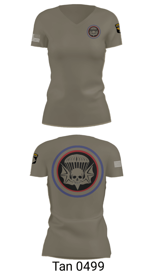 Women's Short Sleeve Vneck Shirt, , Army, Teamtime, Team time, sublimation, custom sports apparel, team uniforms, spirit wear, spiritwear, sports uniforms, custom shirts, team store, custom team store, fundraiser sports, apparel fundraiser