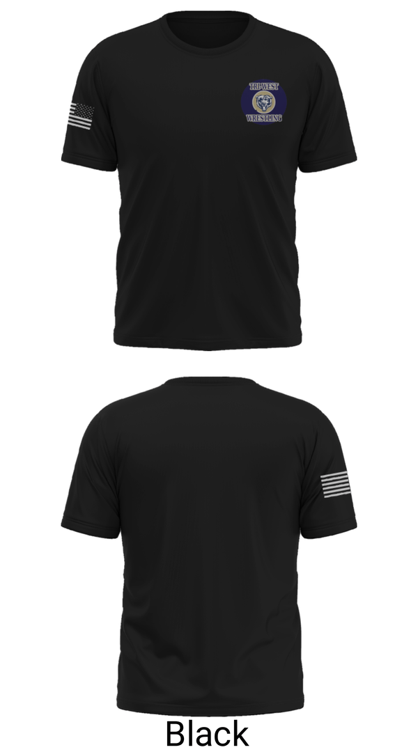 Short Sleeve Performance Shirt, Tri-West High School Wrestling, Wrestling, Teamtime, Team time, sublimation, custom sports apparel, team uniforms, spirit wear, spiritwear, sports uniforms, custom shirts, team store, custom team store, fundraiser sports, apparel fundraiser