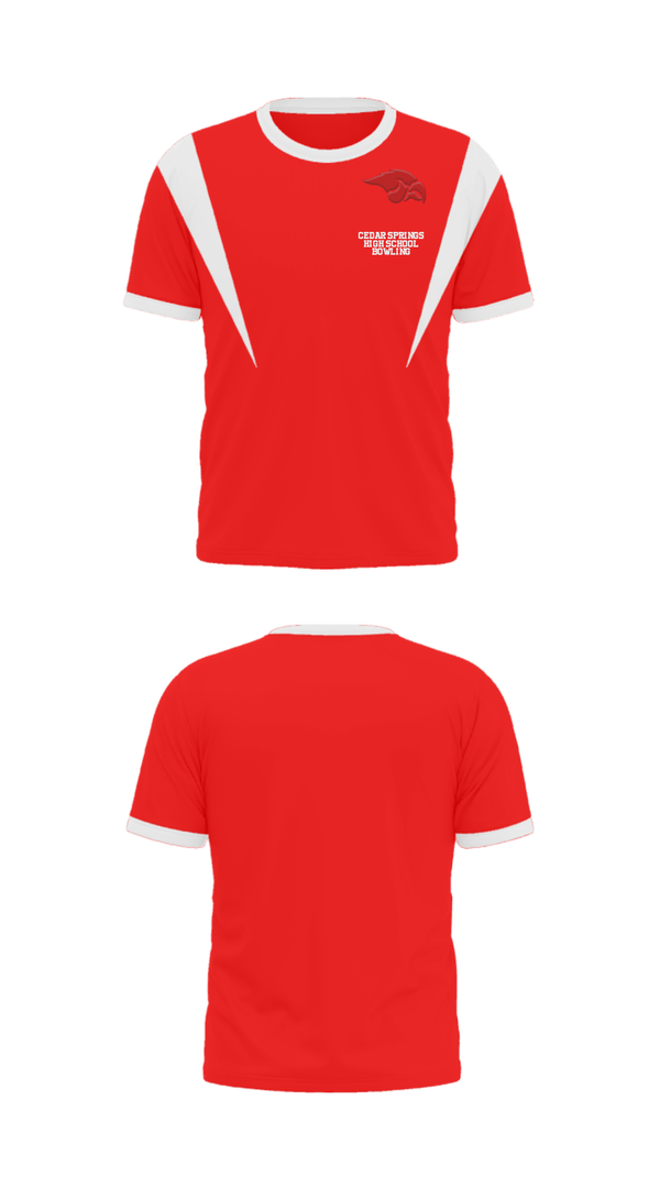 Short Sleeve Performance Shirt, Cedar Springs High School Bowling, Bowling, Teamtime, Team time, sublimation, custom sports apparel, team uniforms, spirit wear, spiritwear, sports uniforms, custom shirts, team store, custom team store, fundraiser sports, apparel fundraiser