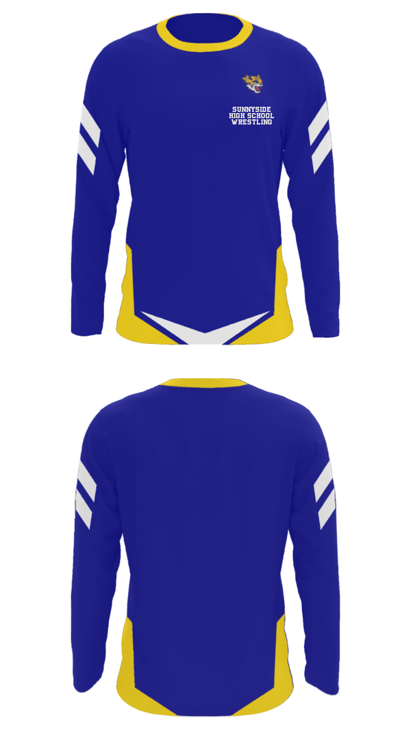 Long Sleeve Performance Shirt, Sunnyside High School Wrestling, Wrestling, Teamtime, Team time, sublimation, custom sports apparel, team uniforms, spirit wear, spiritwear, sports uniforms, custom shirts, team store, custom team store, fundraiser sports, apparel fundraiser