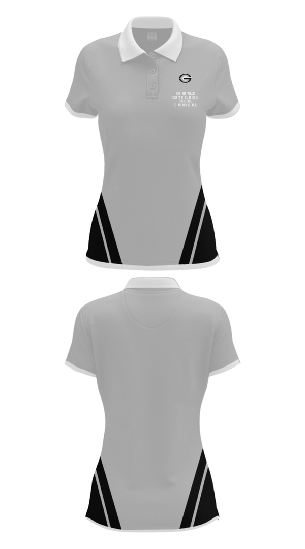 Women's Short Sleeve Performance Polo, Granville Central High School Basketball, Men's Basketball, Teamtime, Team time, sublimation, custom sports apparel, team uniforms, spirit wear, spiritwear, sports uniforms, custom shirts, team store, custom team store, fundraiser sports, apparel fundraiser