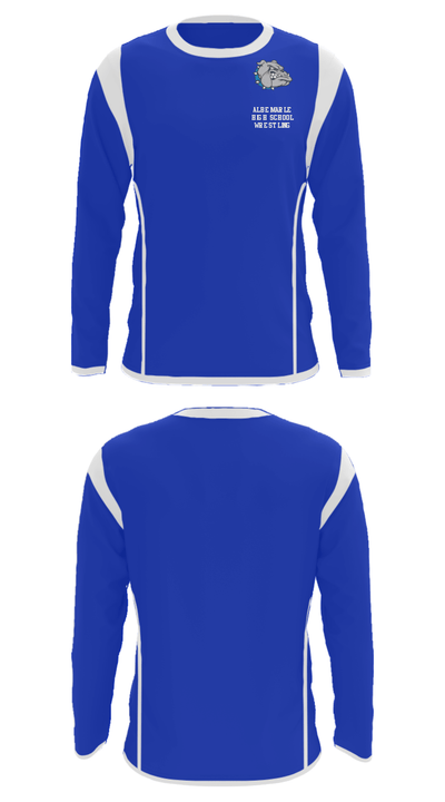 Albemarle High School Wrestling 26265341 Long Sleeve Performance Shirt - 34