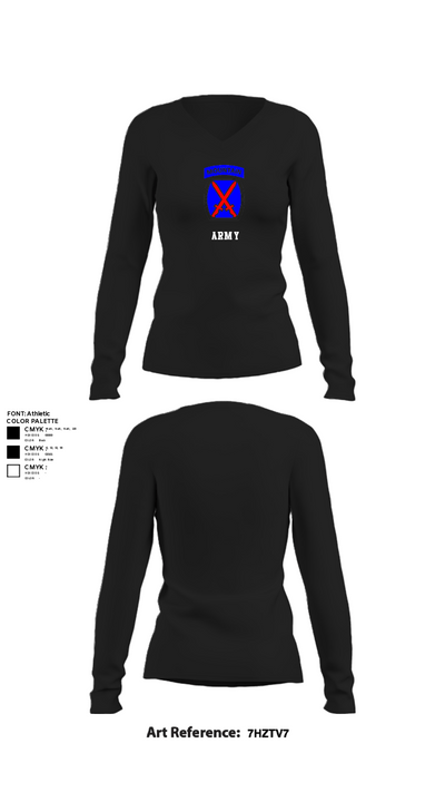 2-4 6488371 Women's Long Sleeve V-neck Shirt - 22