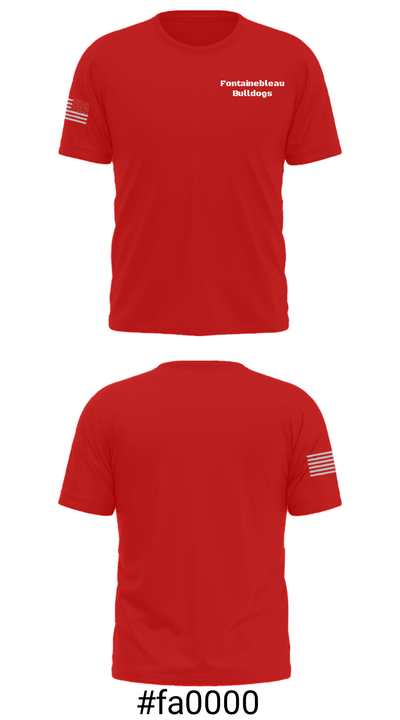 Fontainebleau Bulldogs 61397306 Short Sleeve Performance Shirt - 6