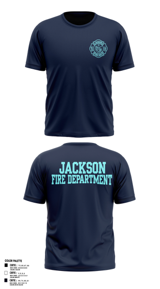 Short Sleeve Performance Shirt, Jackson Fire Department, Fire Department, Teamtime, Team time, sublimation, custom sports apparel, team uniforms, spirit wear, spiritwear, sports uniforms, custom shirts, team store, custom team store, fundraiser sports, apparel fundraiser