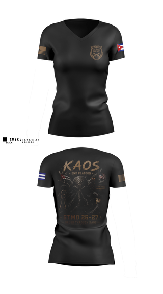 Womens Short Sleeve Vneck Shirt, 805th Military Police Company, Army, Teamtime, Team time, sublimation, custom sports apparel, team uniforms, spirit wear, spiritwear, sports uniforms, custom shirts, team store, custom team store, fundraiser sports, apparel fundraiser
