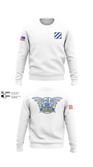 Crew Neck Sweatshirt, 3DSB H2F, Army, Teamtime, Team time, sublimation, custom sports apparel, team uniforms, spirit wear, spiritwear, sports uniforms, custom shirts, team store, custom team store, fundraiser sports, apparel fundraiser